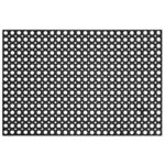 Covor de cauciuc perforat pentru intrare, PVC antiderapant, 60x90 cm, negru
