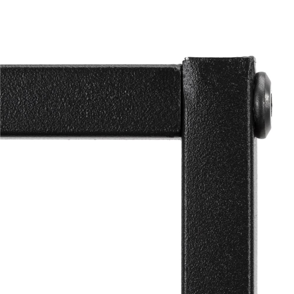 Raft de perete cu 3 polite din MDF si cadru metalic, 58x21x50 cm, negru - imagine 15