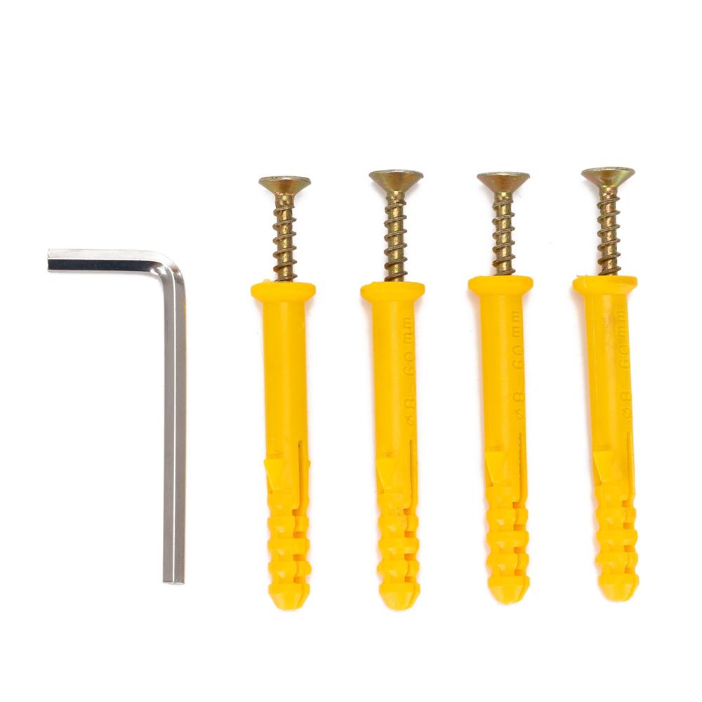 Raft de perete cu 3 polite din MDF si cadru metalic, 58x21x50 cm, negru - imagine 17