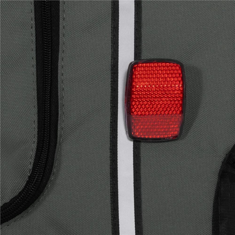 Remorca bicicleta pentru transport animale, cu acoperis impermeabil, maxim 40 kg, verde si negru - imagine 21