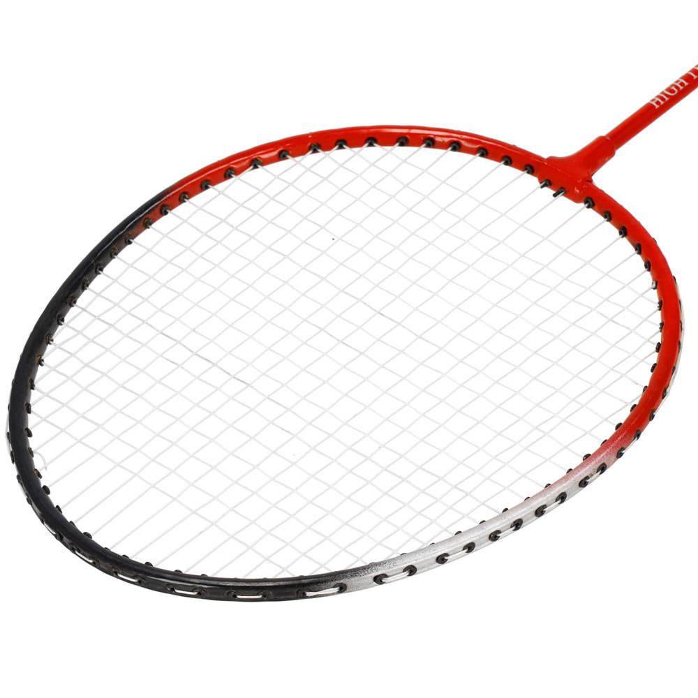 Set badminton 9 piese, 2 rachete metalice, 6 fluturasi si husa, 66 cm, multicolor - imagine 2