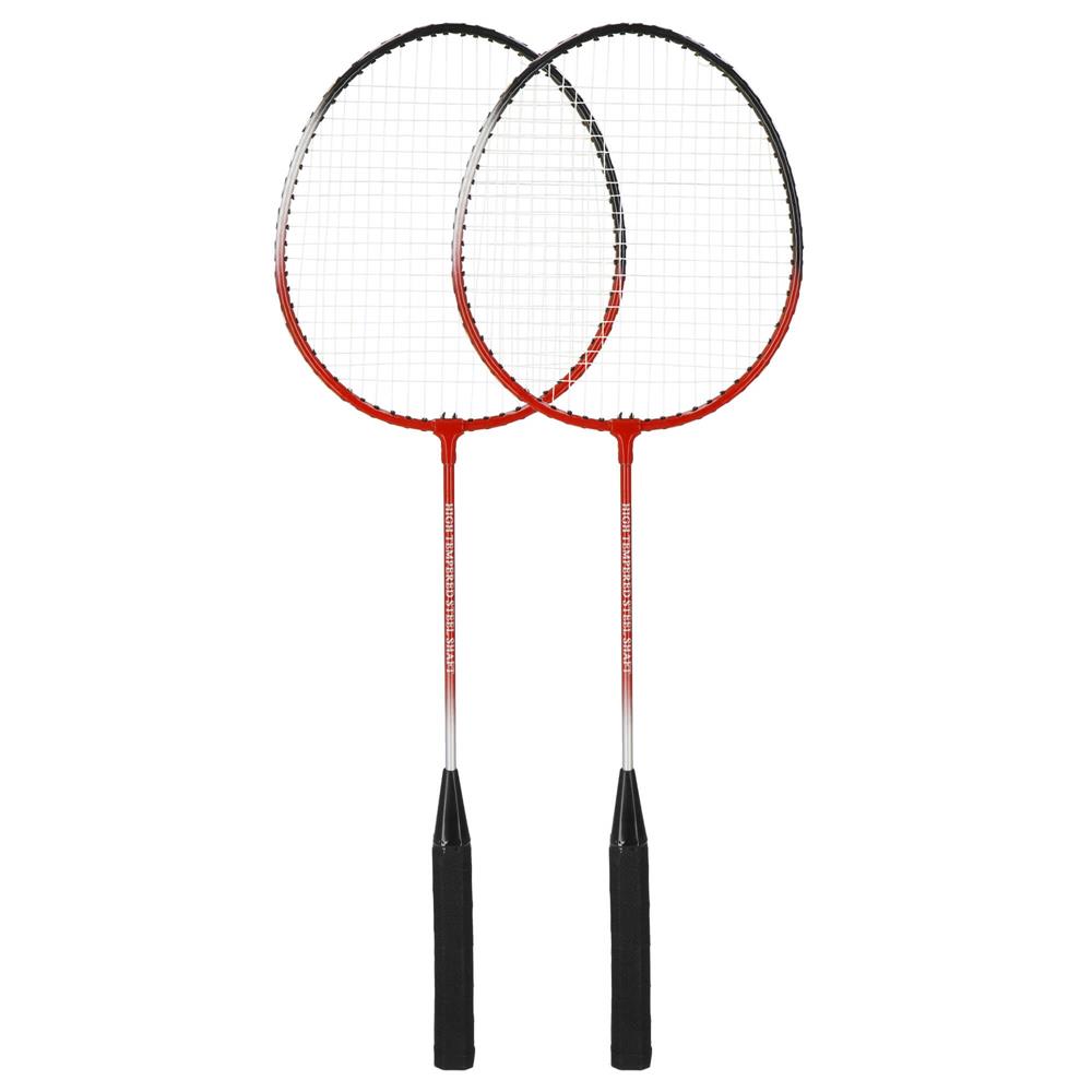 Set badminton 9 piese, 2 rachete metalice, 6 fluturasi si husa, 66 cm, multicolor - imagine 11