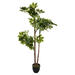 Planta artificiala Atmosphera Schefflera cu ghiveci, 135 cm, verde