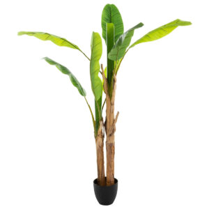 Planta artificiala Atmosphera model bananier cu ghiveci, 160 cm, verde