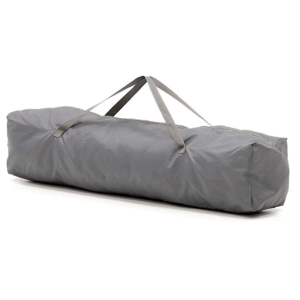 Tarc de joaca pliabil pentru copii, cu intrare cu fermoar, 200x180x66 cm, gri - imagine 11