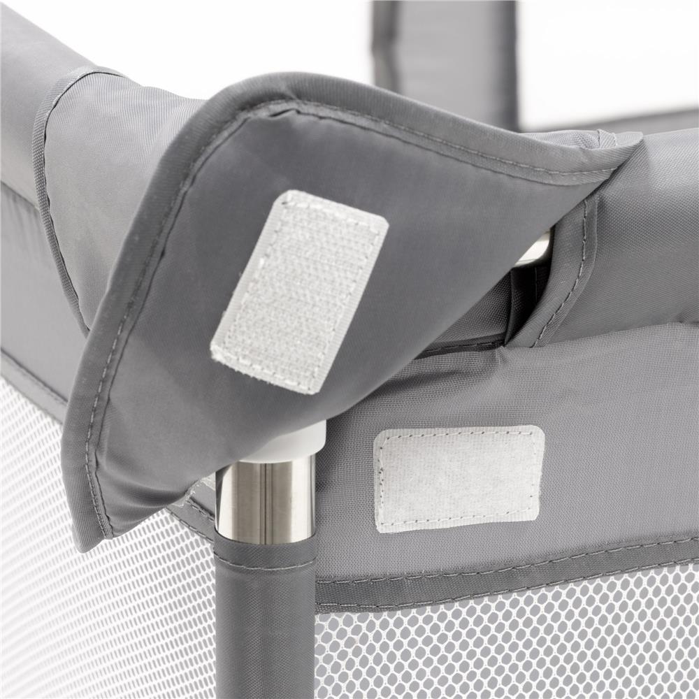 Tarc de joaca pliabil pentru copii, cu intrare cu fermoar, 200x180x66 cm, gri - imagine 15