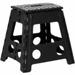 Scaun inaltator multifunctional tip scara, antiderapant, 39 cm, maxim 150 kg, negru