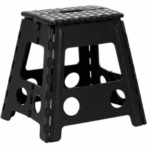 Scaun inaltator multifunctional tip scara, antiderapant, 39 cm, maxim 150 kg, negru