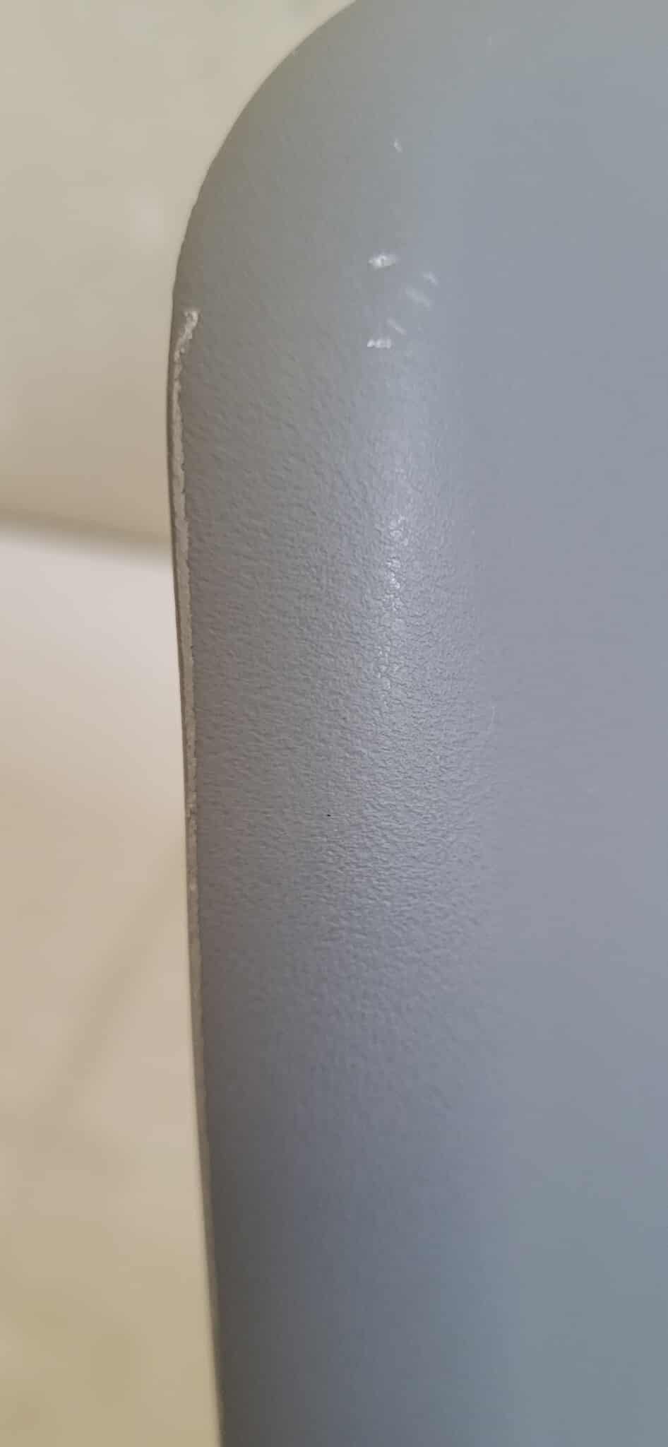 RESIGILAT: Set 4 scaune dining Verdhe pentru bucatarie cu perna tapitata cu piele ecologica, 49x82cm, gri - imagine 9