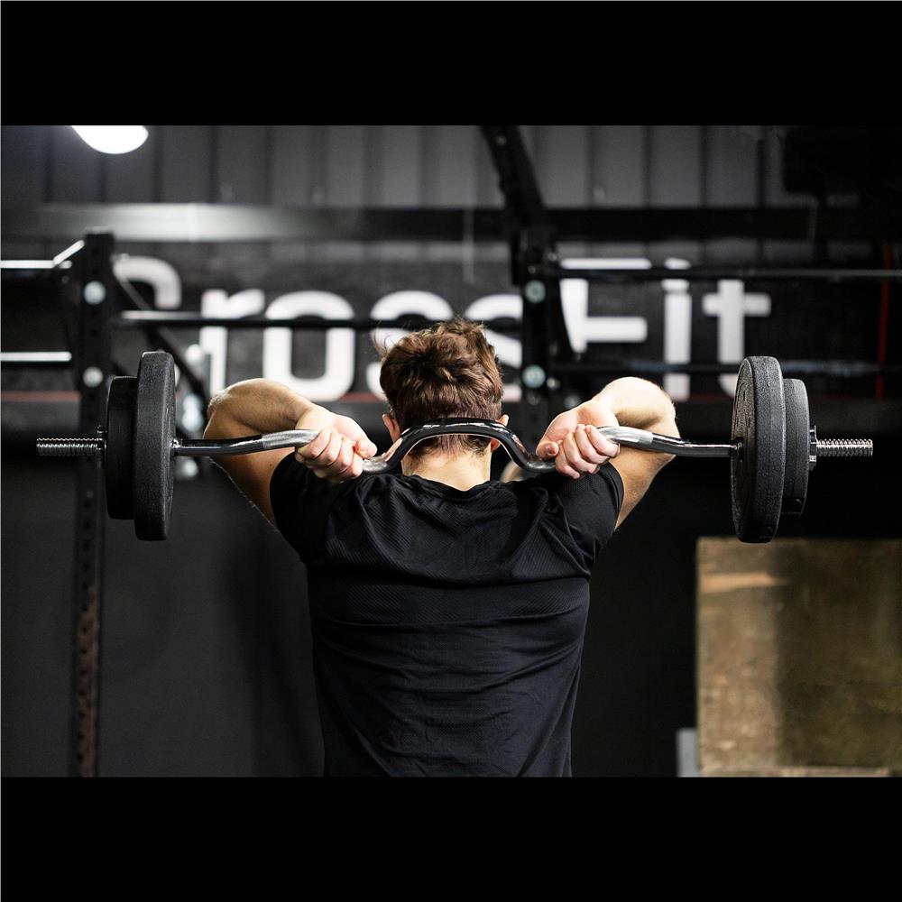 Disc greutate haltera, 2,5 kg, umplutura bitumica, invelist PP, 29 mm, negru - imagine 3