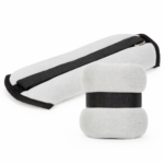 Greutati pentru incheietura mainii si glezna 2x0,5 kg, neopren si nisip fier, 25x10 cm, gri
