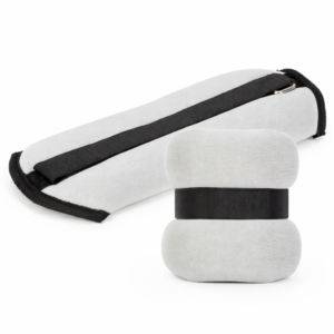 Greutati pentru incheietura mainii si glezna 2x1 kg, neopren si nisip fier, 28x11 cm, gri