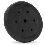 Disc greutate haltera, 10 kg, umplutura bitumica, invelist PP, 29 mm, negru