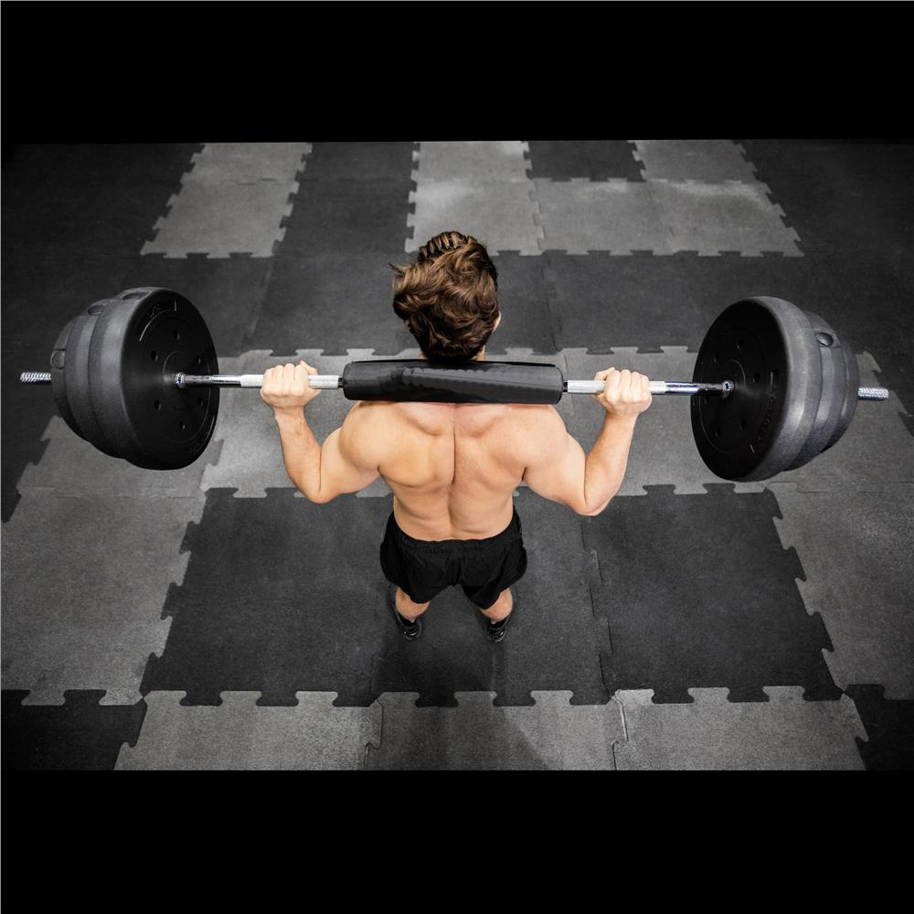 Disc greutate haltera, 10 kg, umplutura bitumica, invelist PP, 29 mm, negru - imagine 3