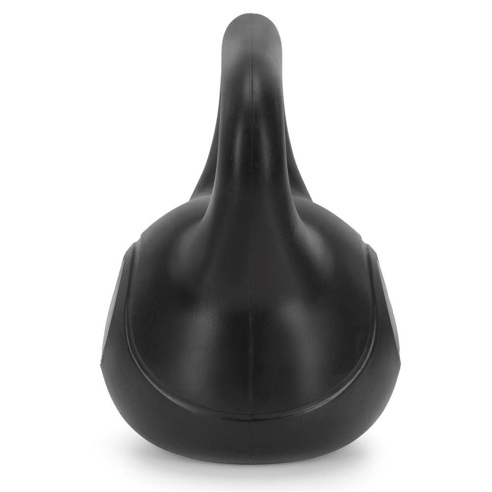 Kettlebell 6 kg, bitum cu invelis rezistent ABS, 24x21 cm, negru - imagine 7