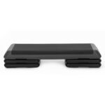 Step aerobic fitness profesional, reglabil 3 niveluri, PP, maxim 350 kg, 108x29x20 cm, negru gri