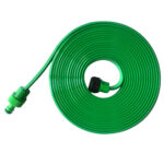 Furtun picurare pentru irigare gradina, 3 tuburi interne, distributie uniforma apa, 15 m, negru