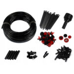 Sistem irigare micro drip 71 piese, furtun 23 m, cu filtru si robinet reglaj, pentru gradina, straturi si sera
