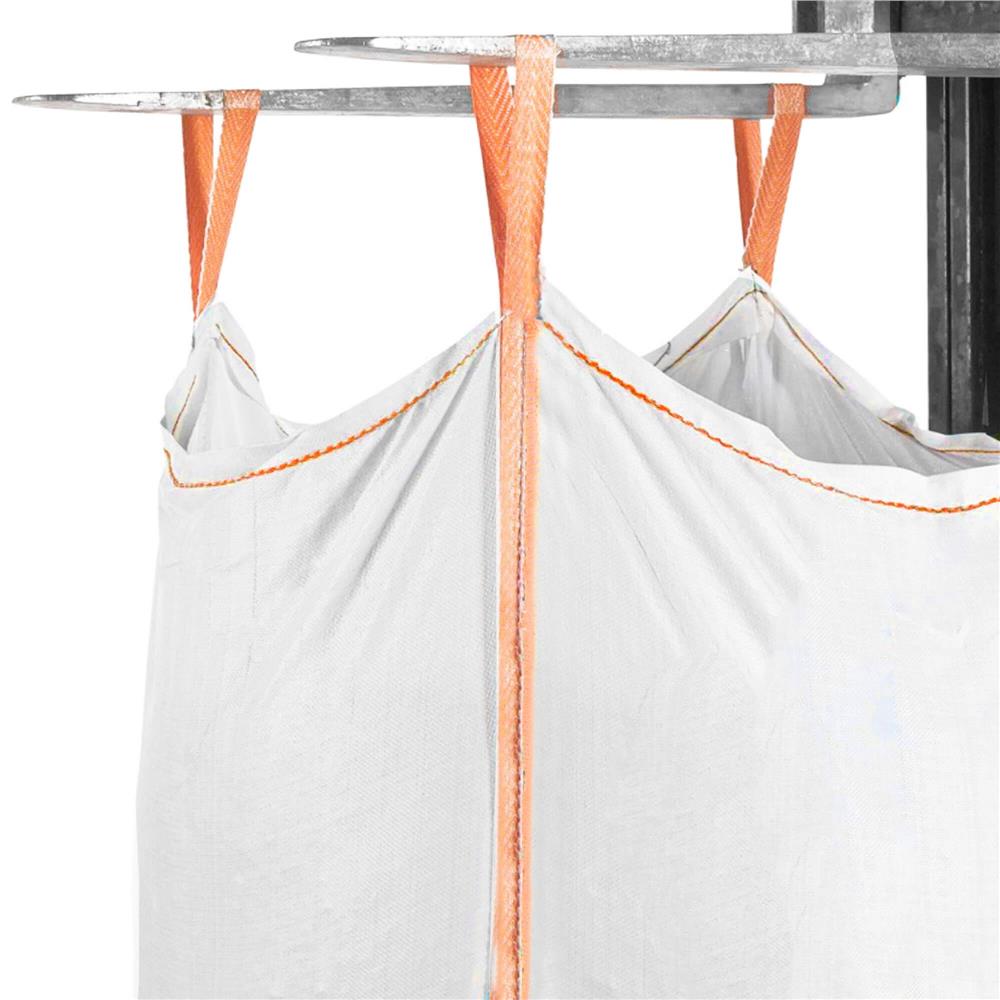 Sac gradina big bag pentru frunze si deseuri vegetale, 420 L, 500 kg, 75x75x75 cm, alb - imagine 15