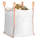 Sac gradina big bag pentru frunze si deseuri vegetale, 420 L, 500 kg, 75x75x75 cm, alb
