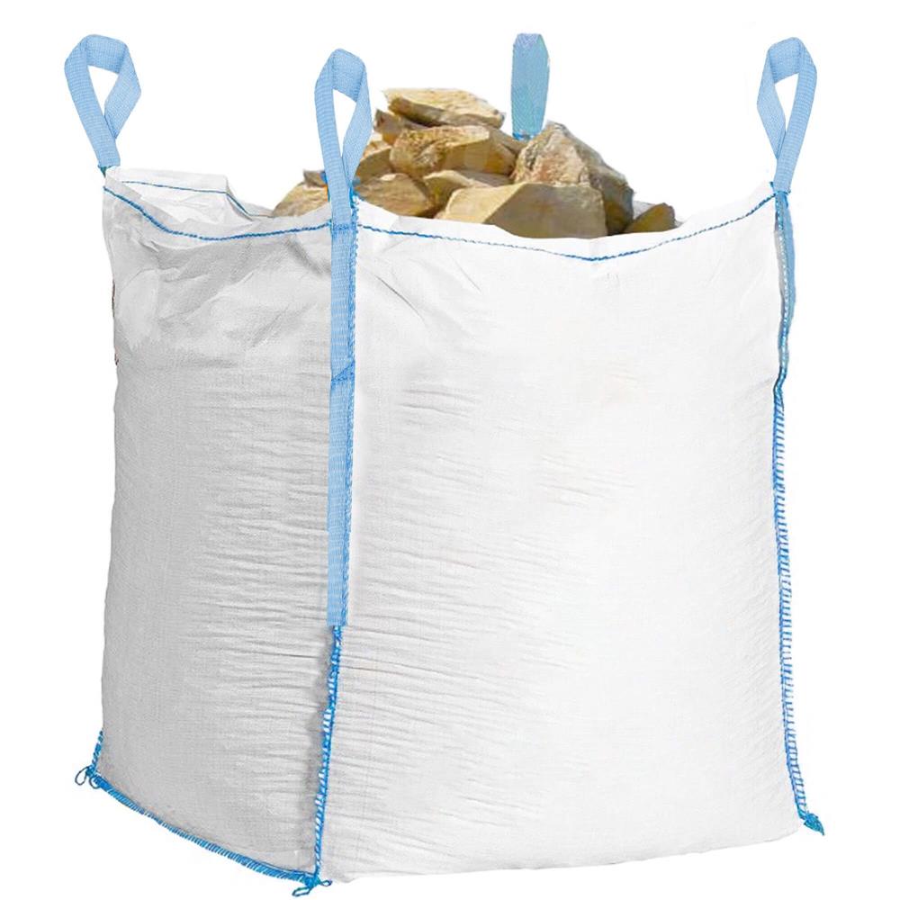 Sac gradina big bag pentru frunze si deseuri vegetale, 900 L, 1000 kg, 92x92x100 cm, alb