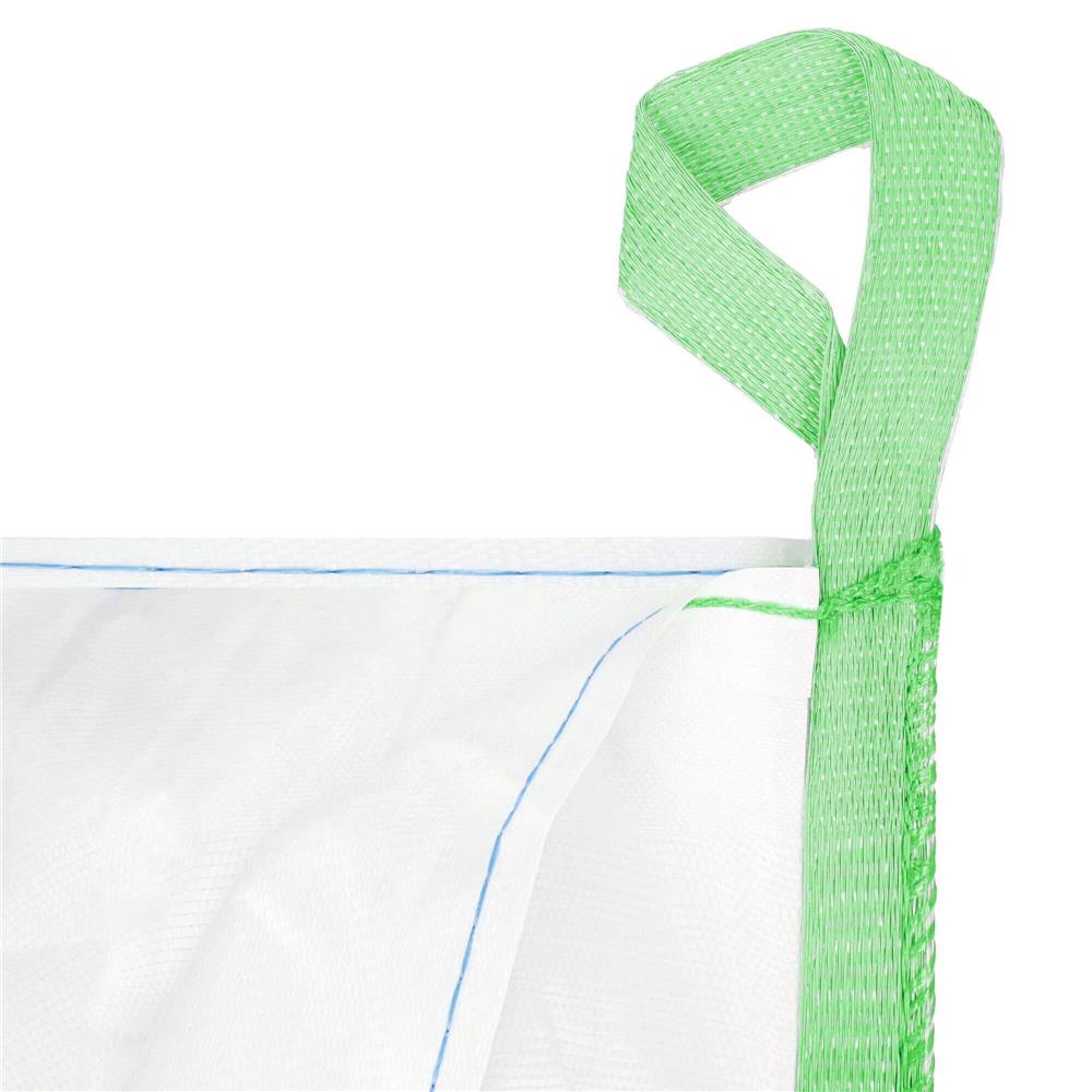 Sac gradina big bag pentru frunze si deseuri vegetale, 1000 L, 1000 kg, 90x90x120 cm, alb - imagine 14