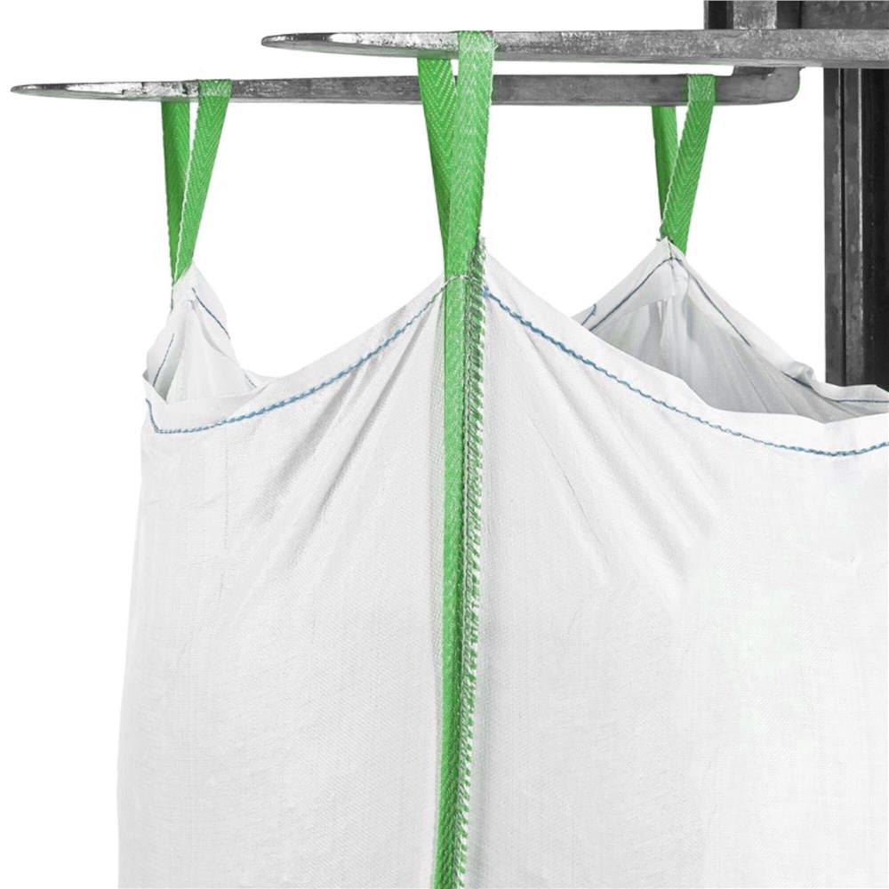 Sac gradina big bag pentru frunze si deseuri vegetale, 1000 L, 1000 kg, 90x90x120 cm, alb - imagine 16