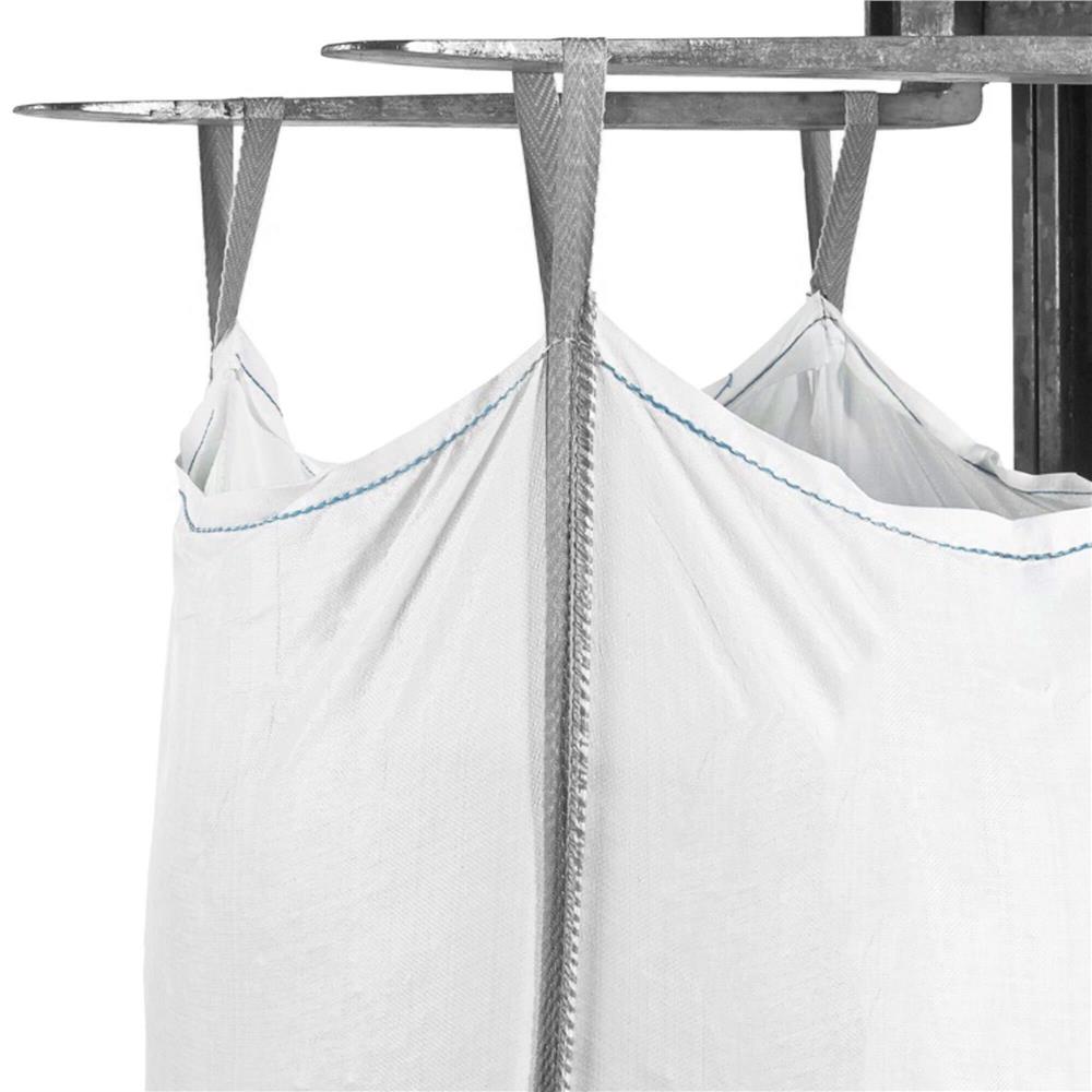 Sac gradina big bag pentru frunze si deseuri vegetale, 1200 L, 1000 kg, 90x90x145 cm, alb - imagine 17
