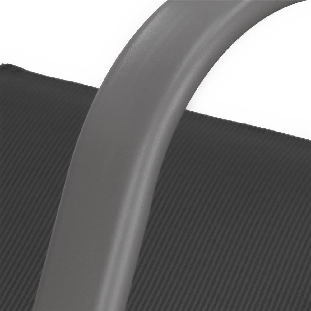 Set 4 scaune gradina cu brate, cadru otel si sezut textilene, 53x72x92 cm, gri - imagine 23