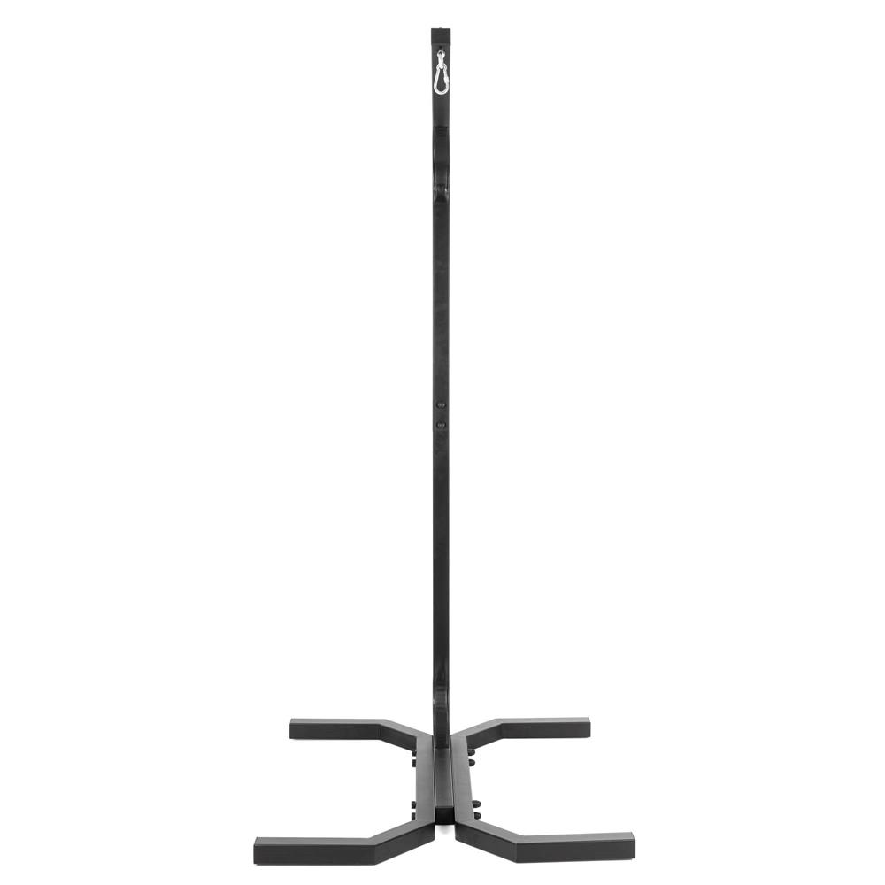 Suport leagan tip cuib sau hamac suspendat, cadru otel, maxim 180 kg, 92x92x205 cm, negru - imagine 16