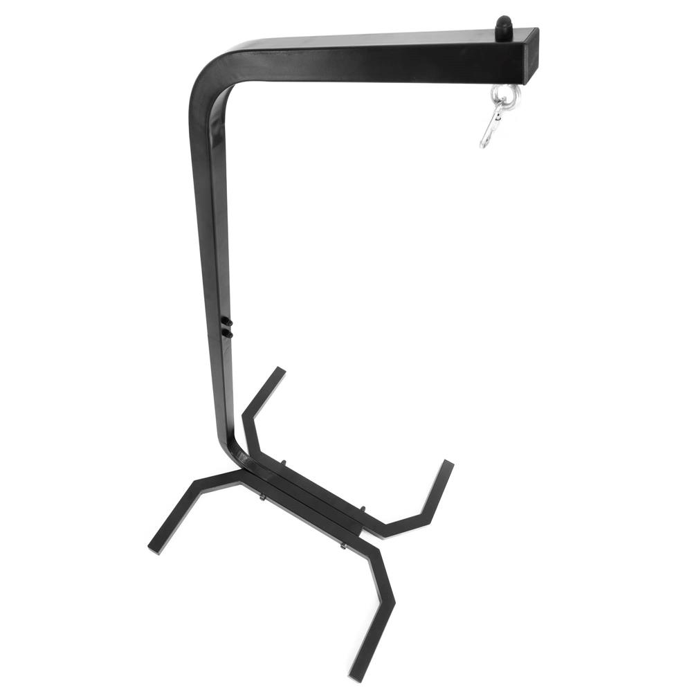 Suport leagan tip cuib sau hamac suspendat, cadru otel, maxim 180 kg, 92x92x205 cm, negru - imagine 5