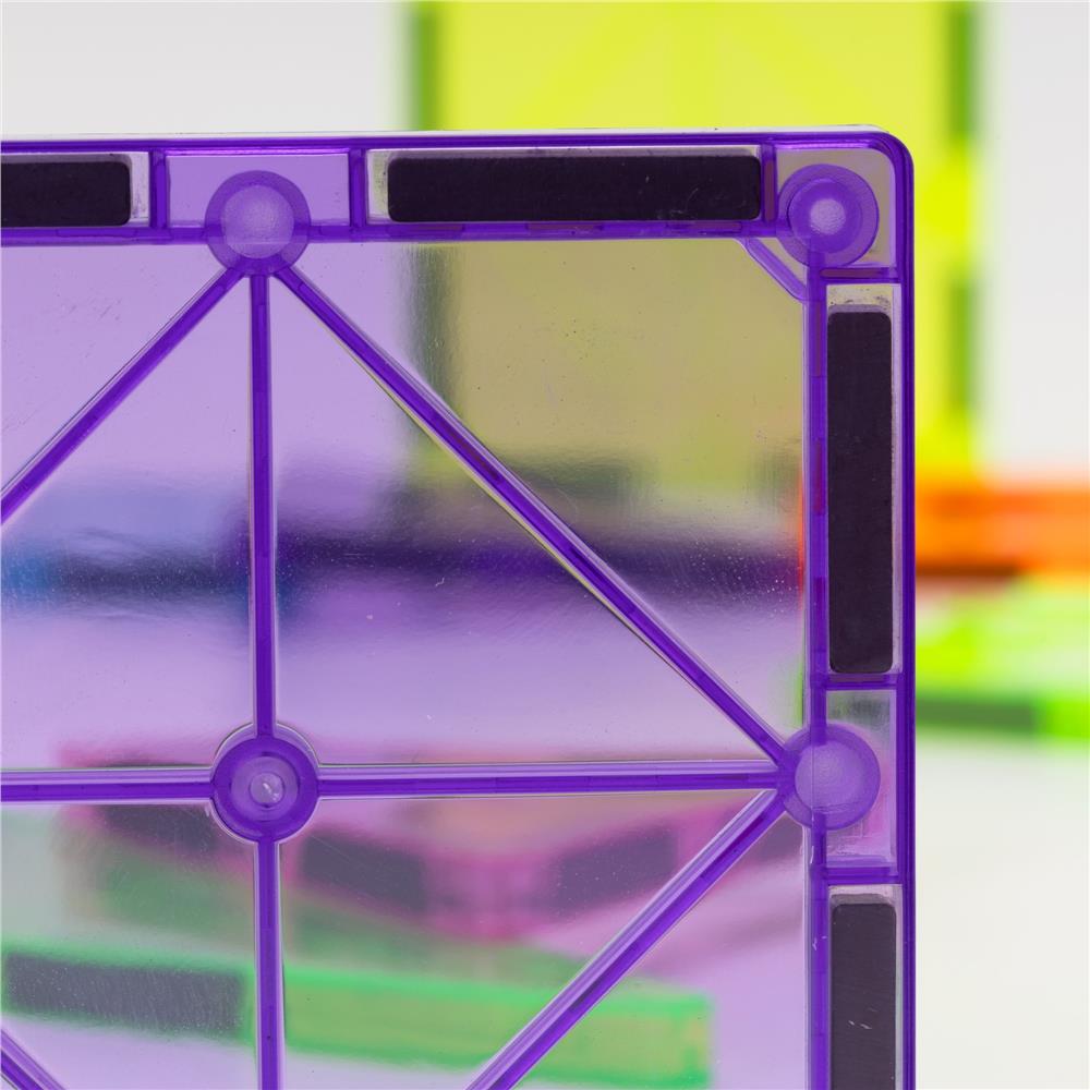 Set de constructie din cuburi magnetice educative pentru copii 120 de piese, multicolor - imagine 5