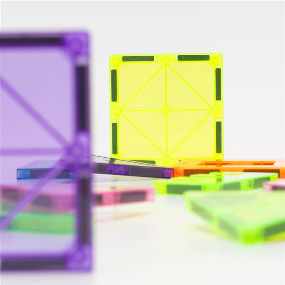 Set de constructie din cuburi magnetice educative pentru copii 120 de piese, multicolor - imagine 6