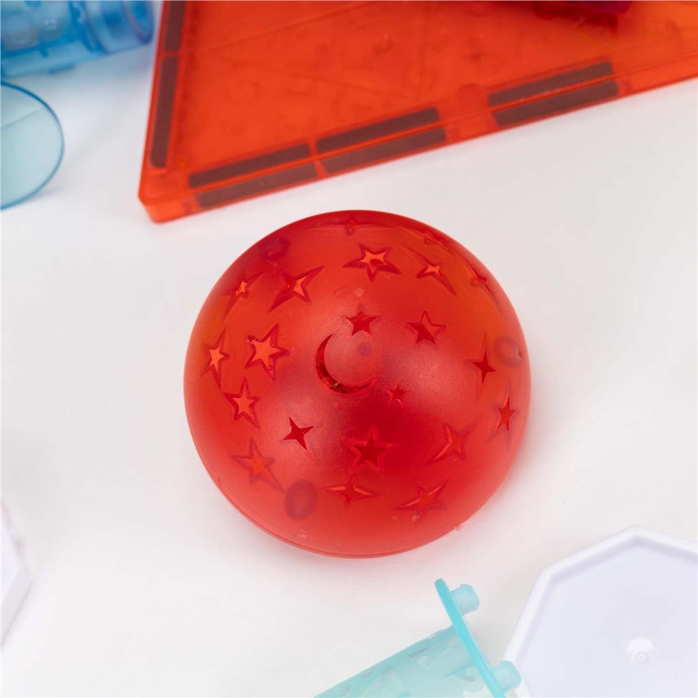 Set de constructie din cuburi magnetice educative pentru copii 134 de piese, multicolor - imagine 2