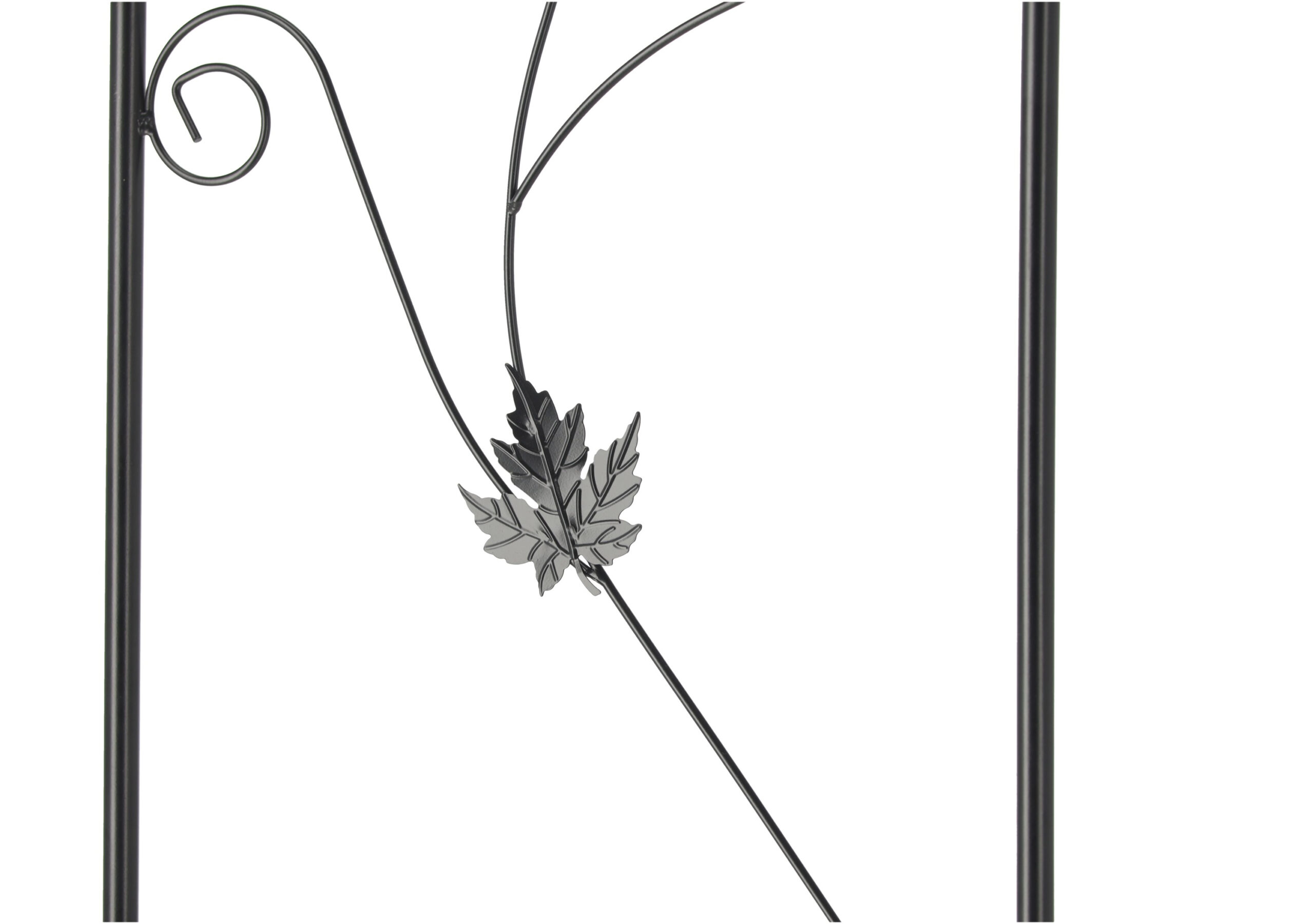 Pergola gradina pentru plante cataratoare cu ancore montaj, structura otel, 114x37x230 cm, verde inchis - imagine 7