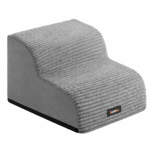 Scara pentru caini cu 2 trepte, design confortabil pentru articulatii, 40x40x30 cm, gri