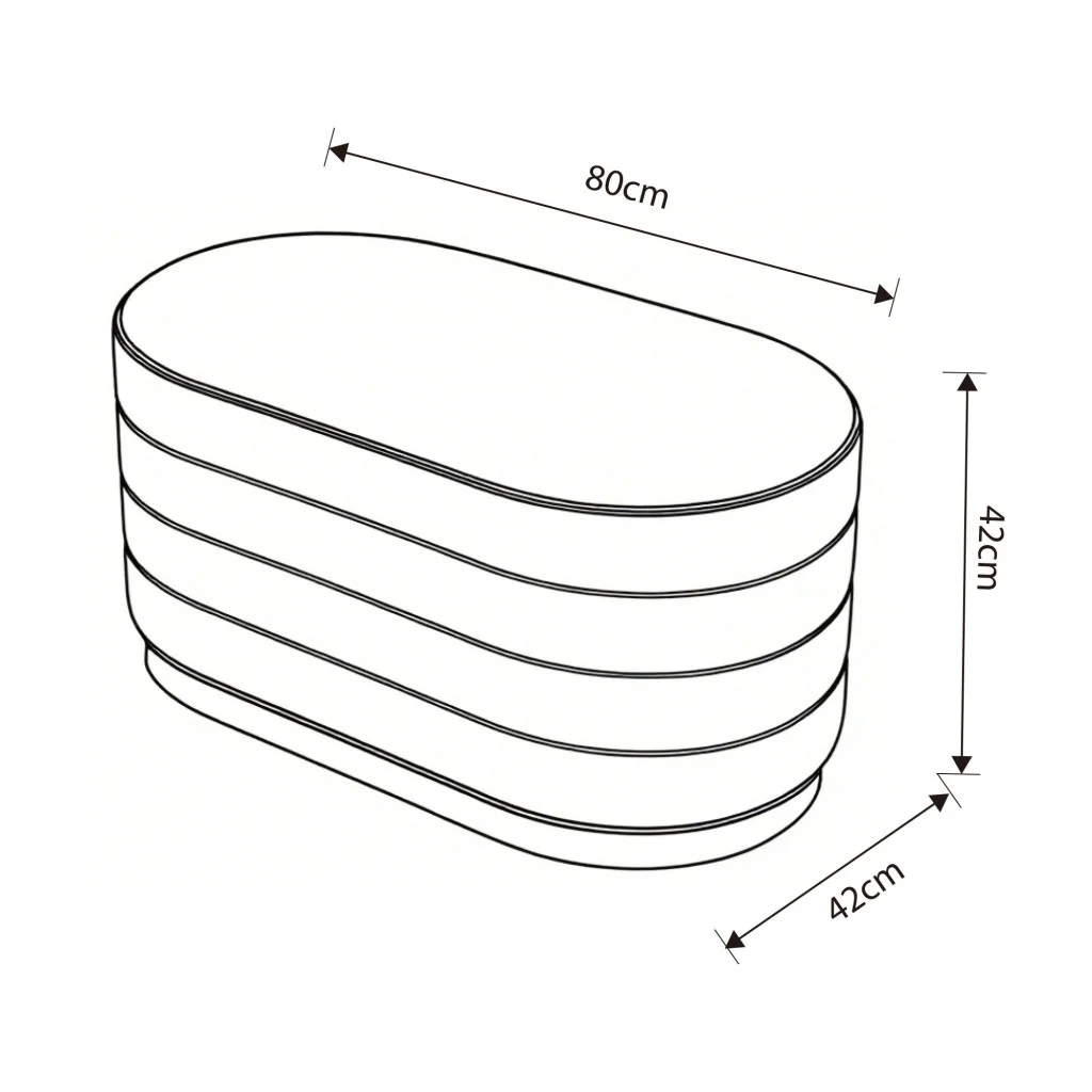 Bancheta tip puf cu depozitare, tapiterie velur, 80x42x42 cm, gri - imagine 8
