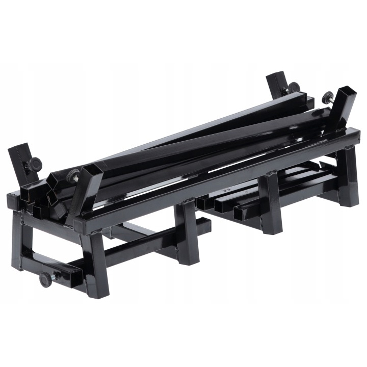 Suport metalic capra pentru taiat lemne, reglabil, pliabil, otel, maxim 200 kg, 81x37x103 cm, negru - imagine 2