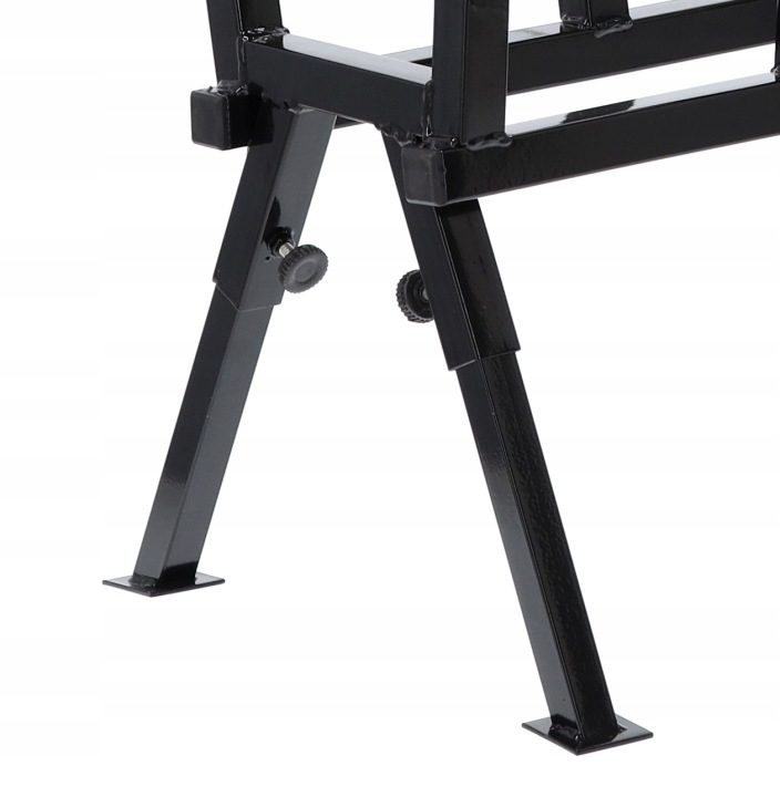 Suport metalic capra pentru taiat lemne, reglabil, pliabil, otel, maxim 200 kg, 81x37x103 cm, negru - imagine 4