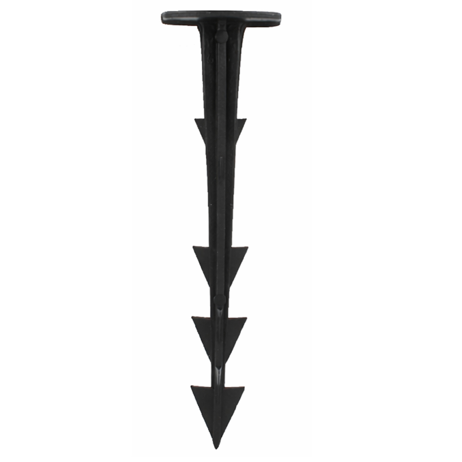 Set 100 cuie plastic fixare folii, tip ancora harpon, 120 mm, negru - imagine 3