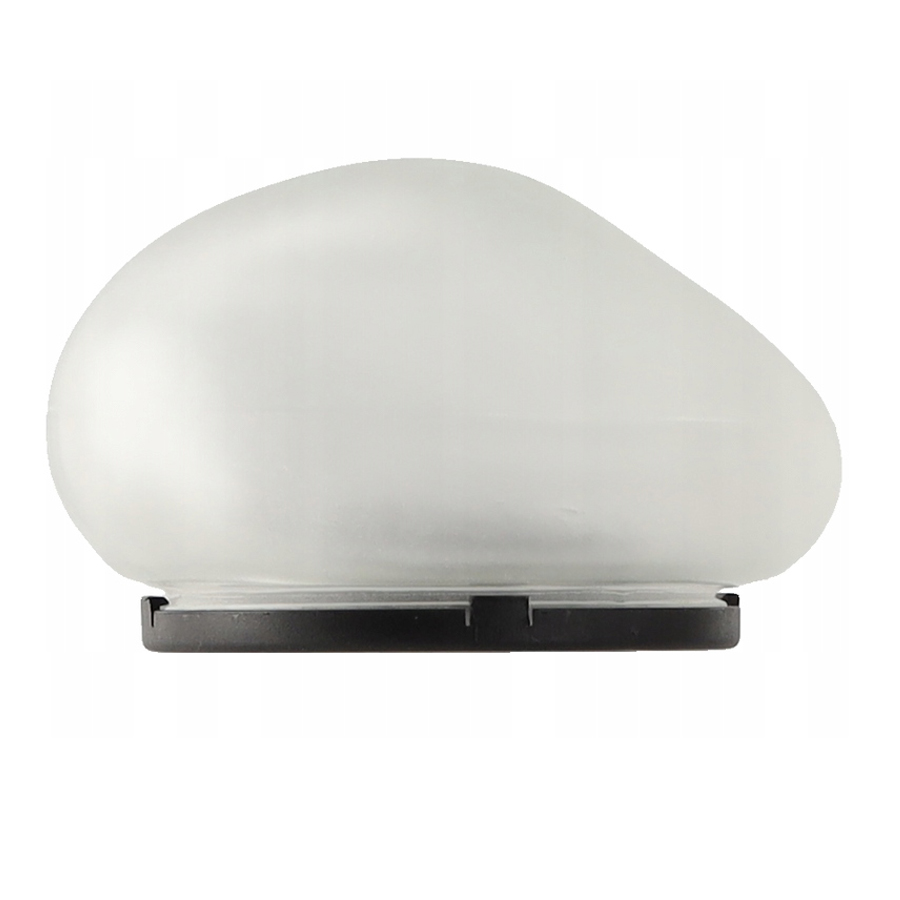 Lampa solara gradina tip piatra, 4 LED alb cald, senzor crepuscular, IP44, 14x13x9 cm, gri - imagine 2