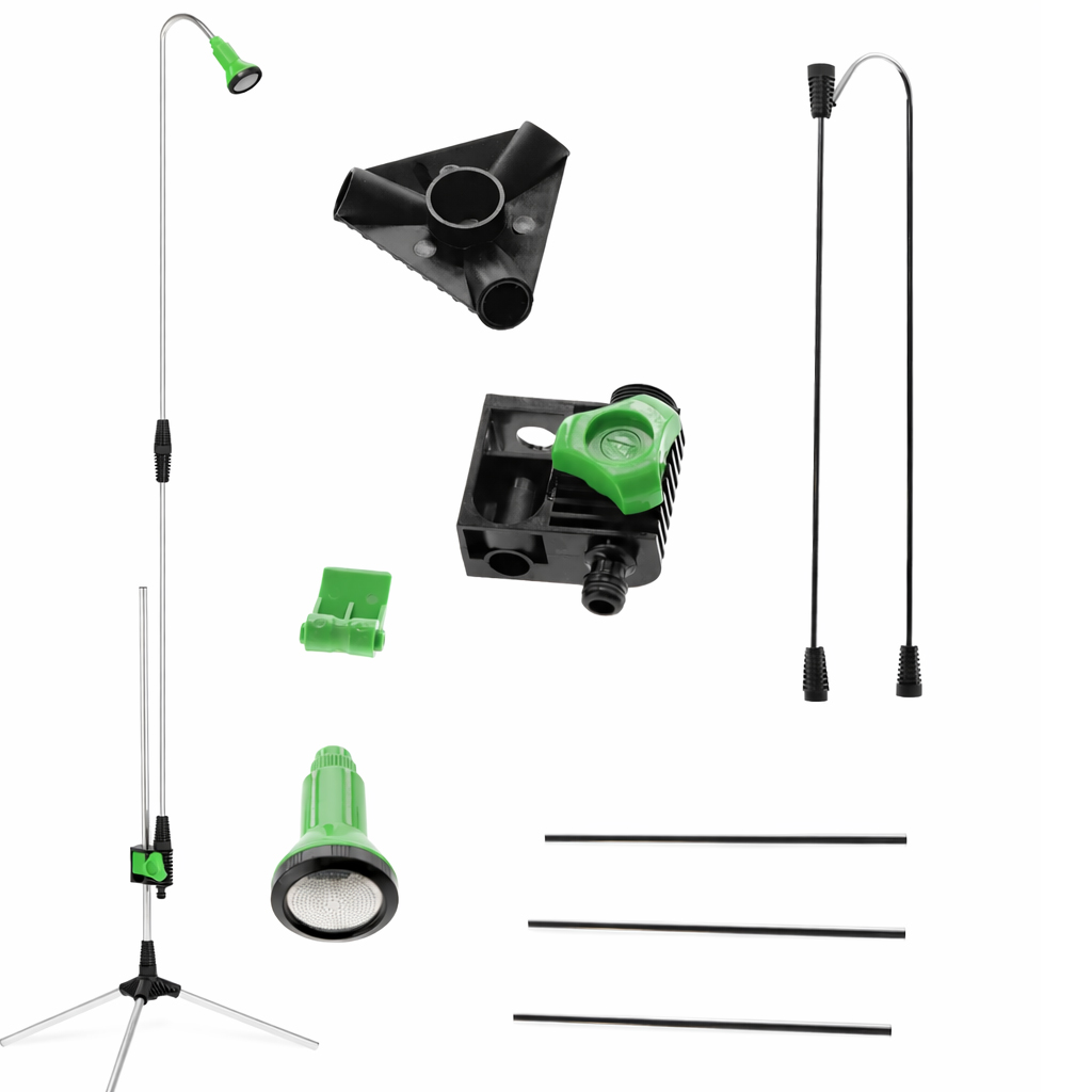 Dus de gradina pe trepied cu conectare la furtun, reglabil pe inaltime, utilizare exterior, 210 cm - imagine 6