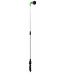 Pistol telescopic pentru udare gradina cu 8 functii de pulverizare, aluminiu, lungime reglabila 71-106 cm
