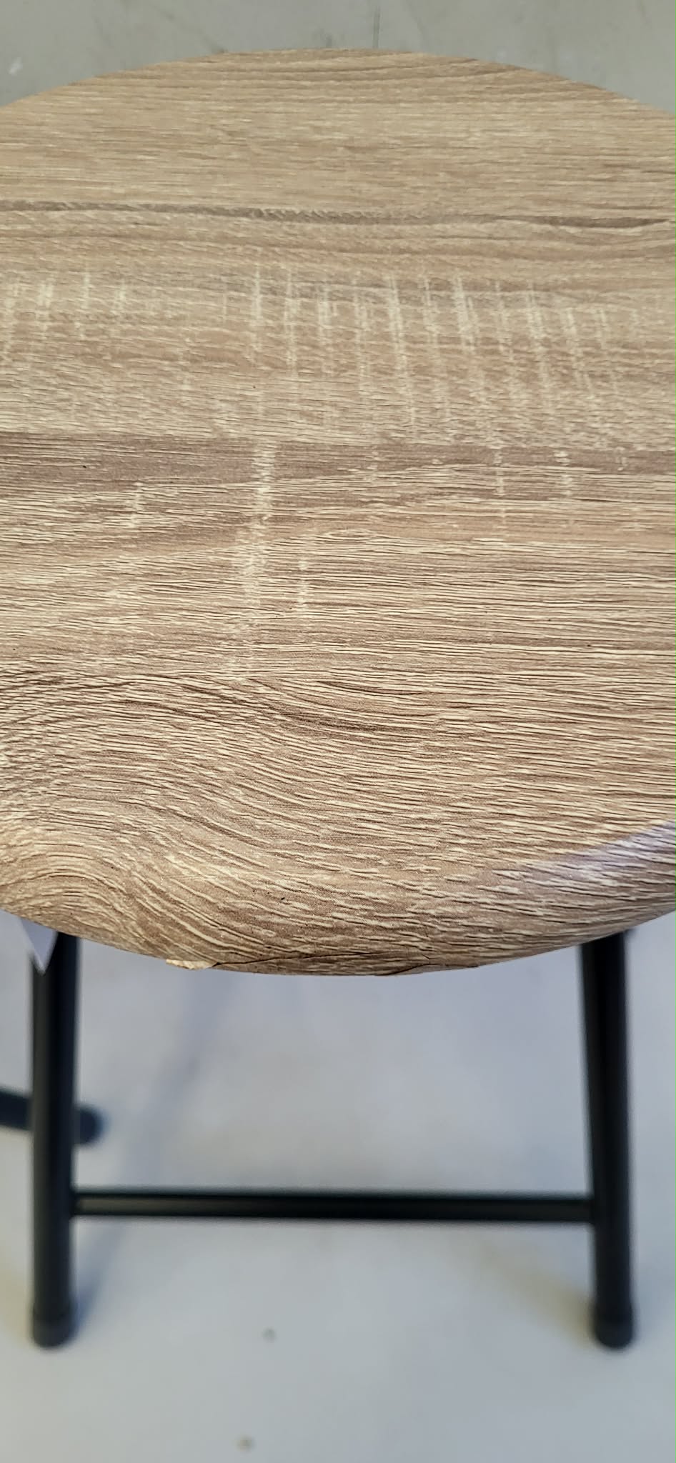 RESIGILAT: Taburet pliabil 5Five cu sezut MDF si cadru metalic, 30x46 cm, bej - imagine 4