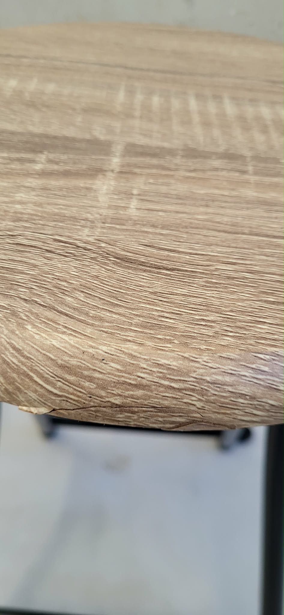 RESIGILAT: Taburet pliabil 5Five cu sezut MDF si cadru metalic, 30x46 cm, bej - imagine 5