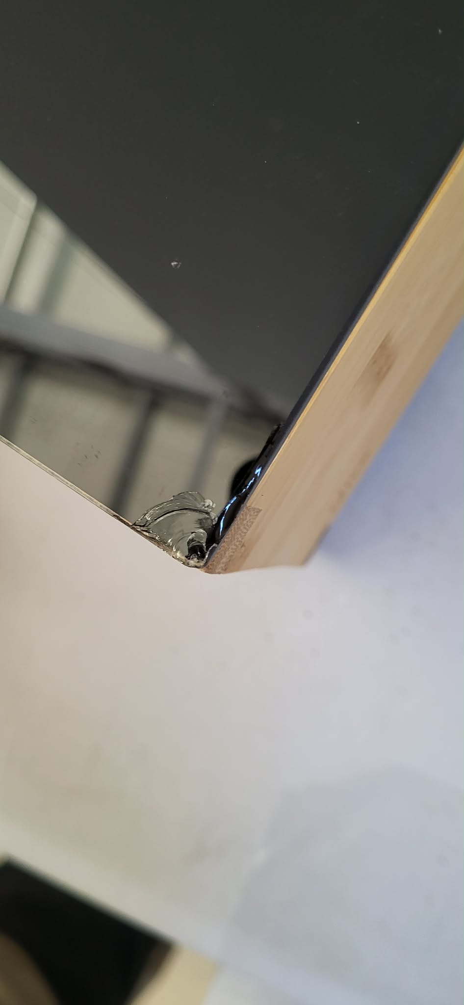 RESIGILAT: Suport capsule cafea 5Five Blackbamboo, cu sertar, bambus si sticla, 30x30x10 cm, natur si negru - imagine 2