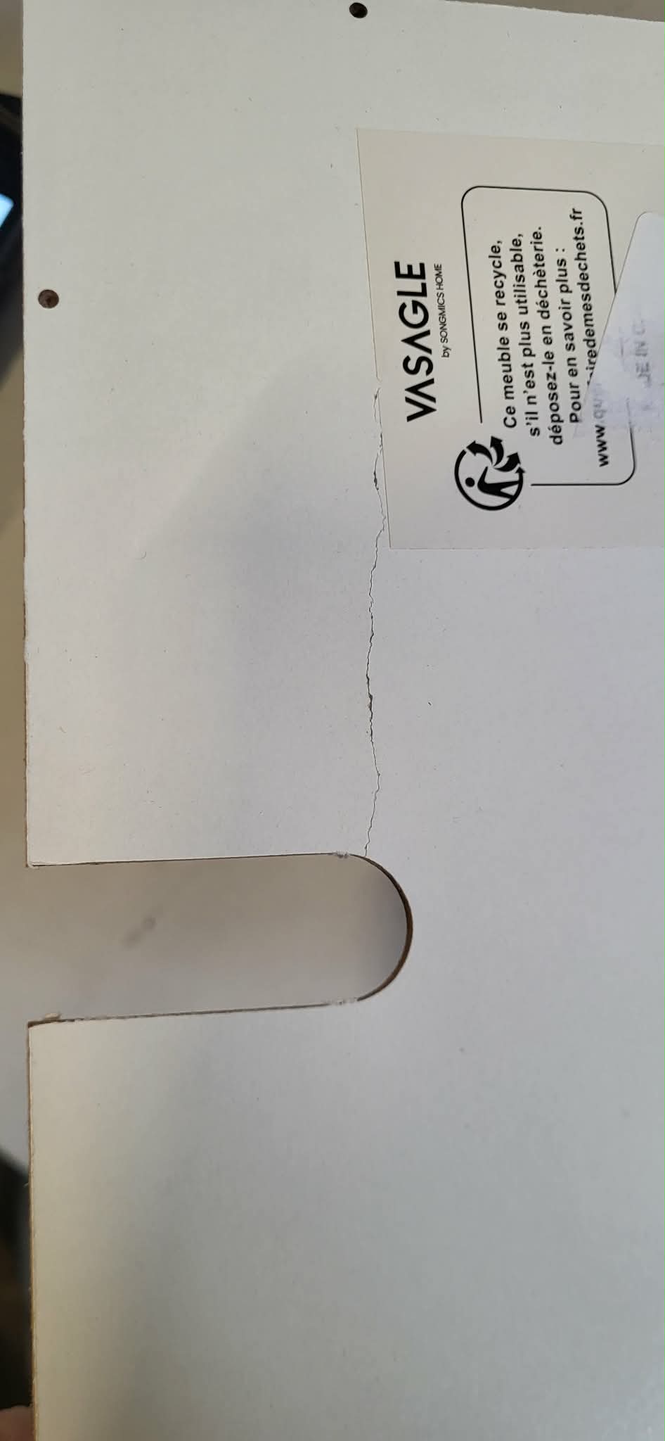 RESIGILAT: VASAGLE Dulap de depozitare de podea pentru baie, din lemn cu 4 sertare, 30x30x82cm, alb - imagine 2