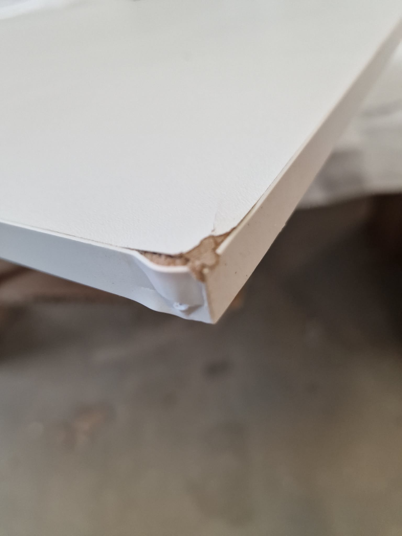 RESIGILAT: Masa de toaleta cu oglinda, iluminare LED reglabila, 2 sertare, MDF, 90x40x145 cm, alb - imagine 2