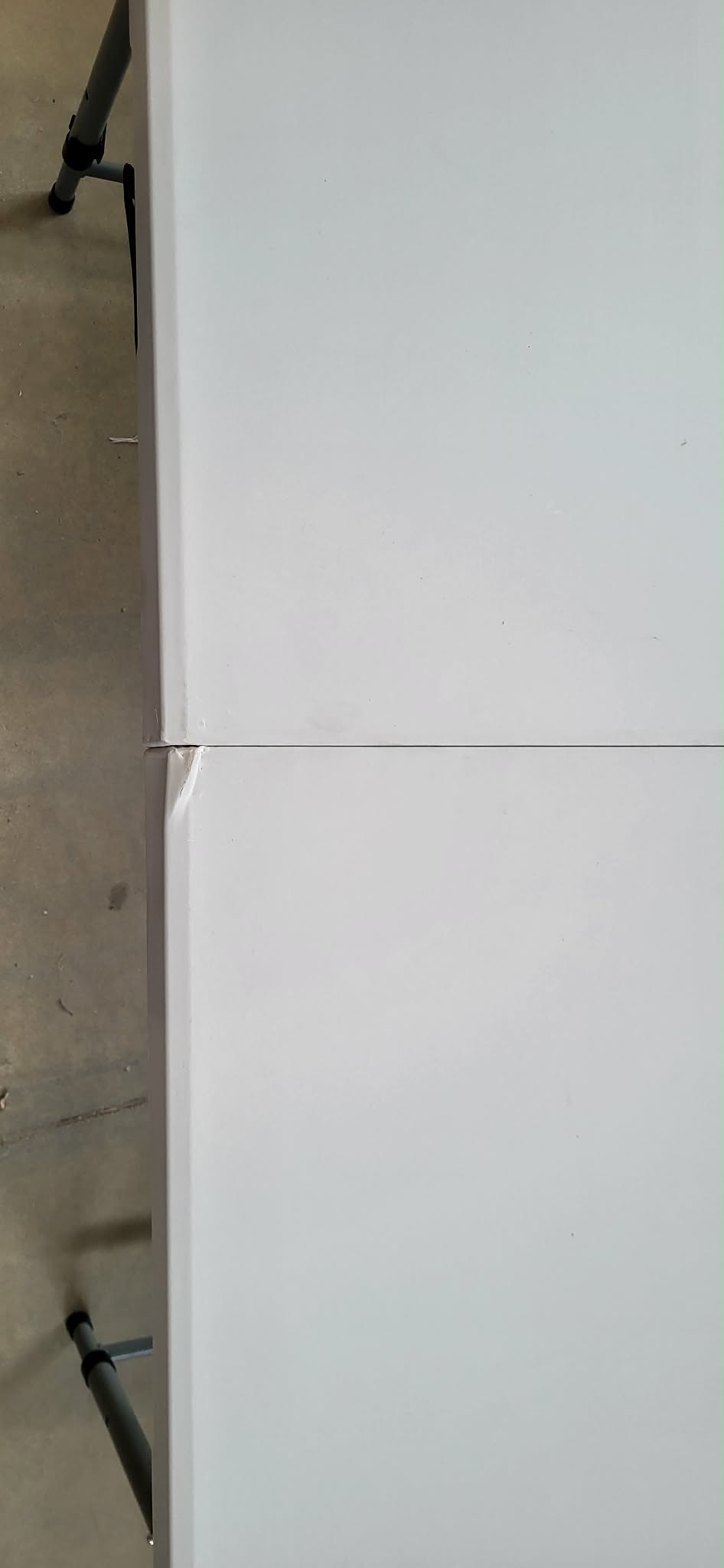 RESIGILAT: Masa dreptunghiulara pliabila multifunctionala, reglabila pe inaltime, 120x75x60cm, alba - imagine 3