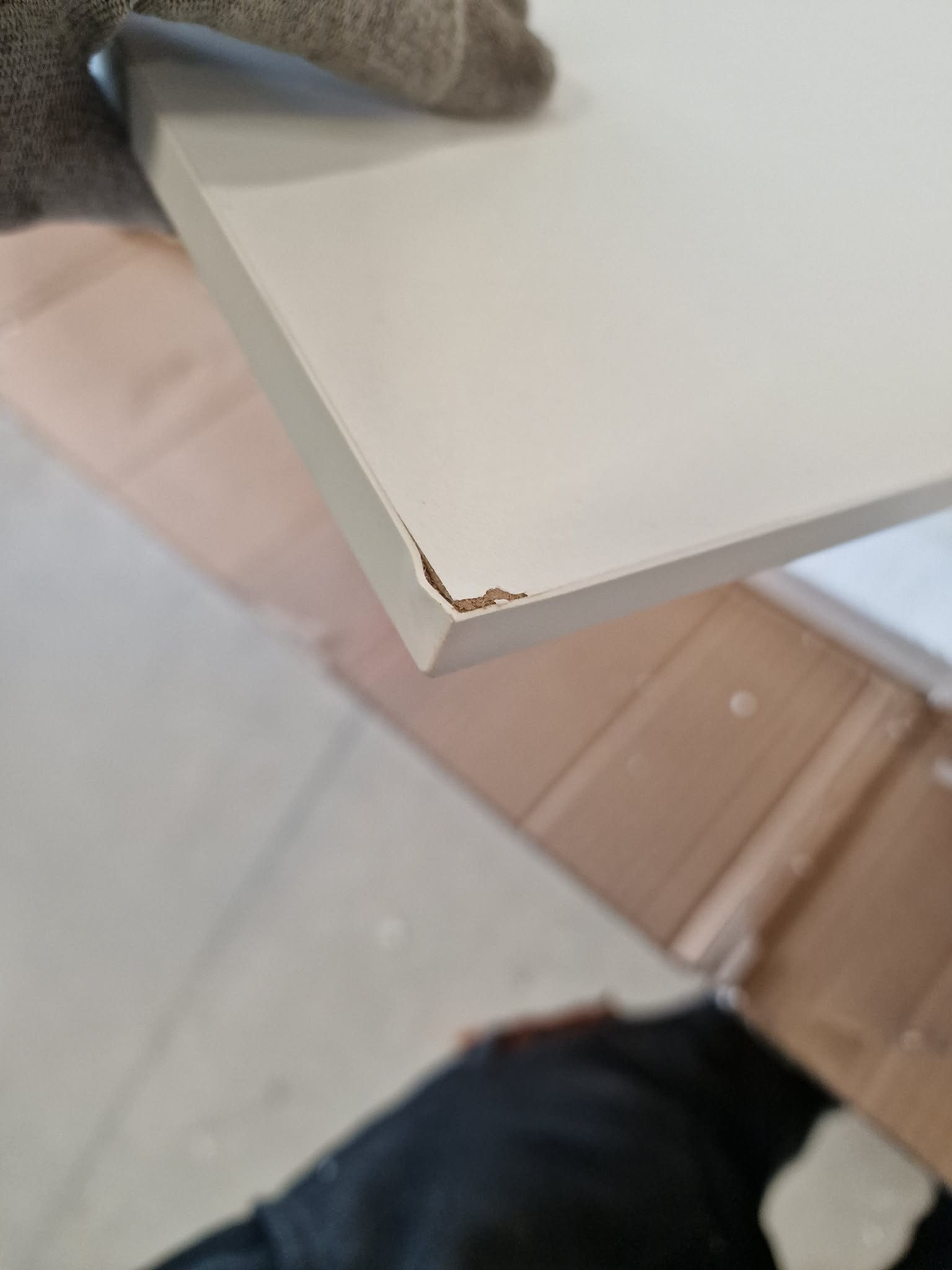 RESIGILAT: Masa de toaleta cu oglinda, iluminare LED reglabila, 2 sertare, MDF, 90x40x145 cm, alb - imagine 6